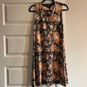 Fortune + Ivy Floral Sleeveless Sabrina Knit Dress Size Large